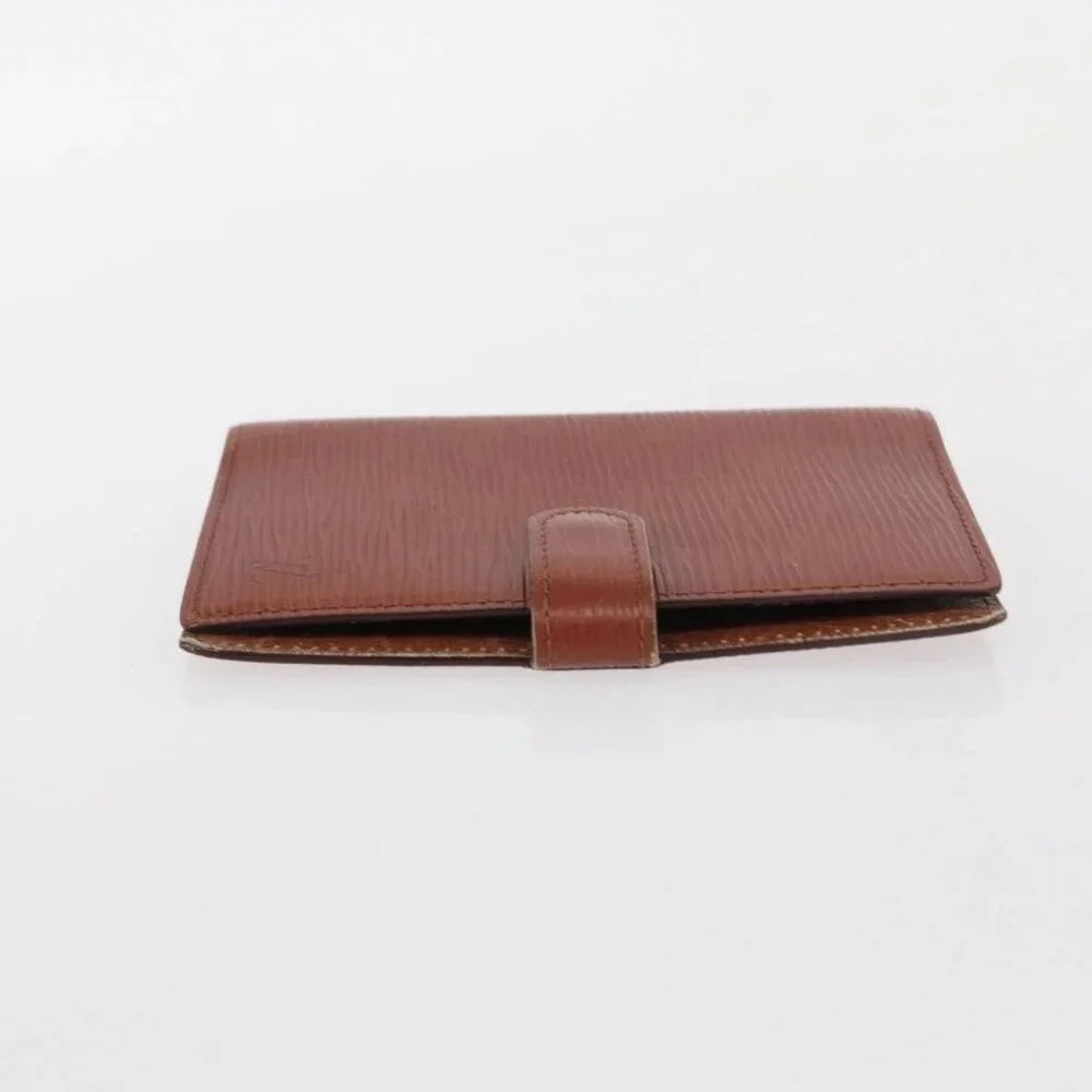 LOUIS VUITTON Epi Agenda PM Day Planner Cover Brown